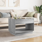 Couchtisch mit Infinity-LED Grau Sonoma 70x50x50 cm