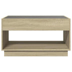 Couchtisch mit Infinity-LED Sonoma-Eiche 90x50x50 cm