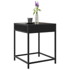 Couchtisch mit Infinity-LED Schwarz 40x40x51 cm