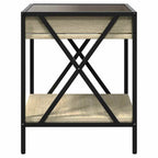 Couchtisch mit Infinity-LED Sonoma-Eiche 40x40x49 cm