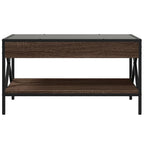 Couchtisch mit Infinity-LED Braun Eichen-Optik 70x50x38 cm