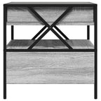 Couchtisch mit Infinity-LED Grau Sonoma 50x50x51 cm