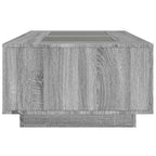 Couchtisch mit Infinity-LED Grau Sonoma 116x69x40 cm