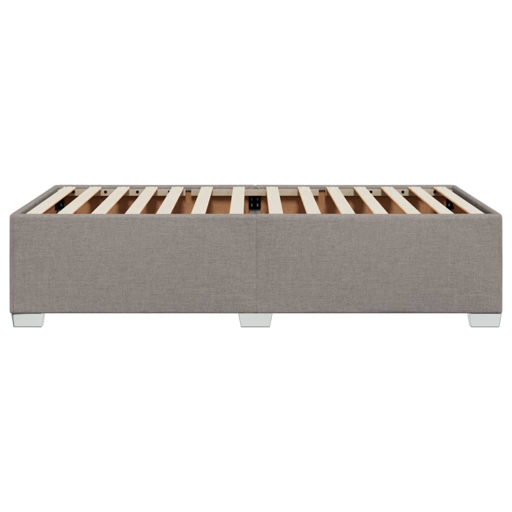 Bettgestell ohne Matratze Taupe 80x200 cm Stoff