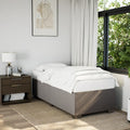 Bettgestell ohne Matratze Taupe 80x200 cm Stoff