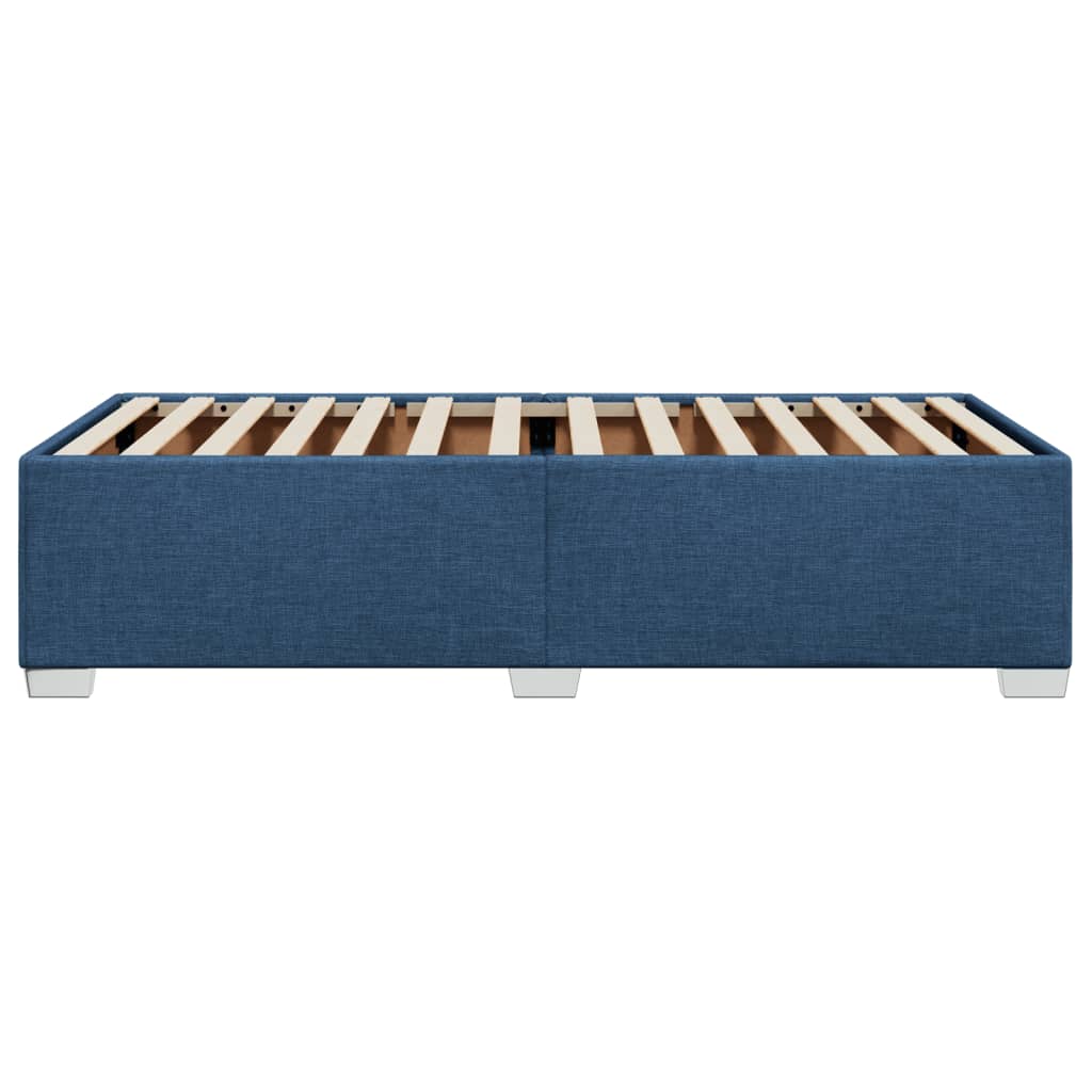 Bettgestell ohne Matratze Blau 80x200 cm Stoff
