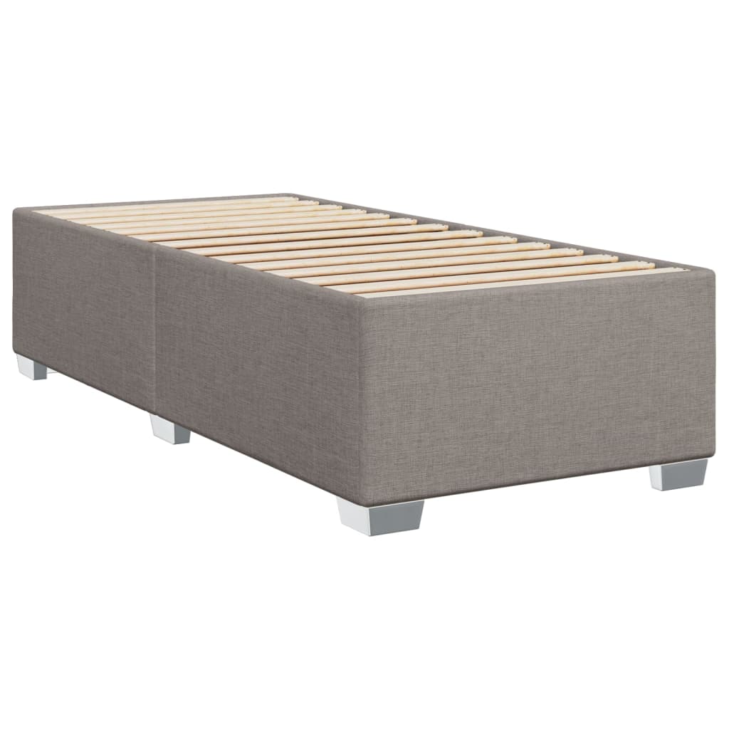 Bettgestell ohne Matratze Taupe 90x190 cm Stoff