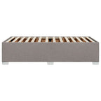 Bettgestell ohne Matratze Taupe 90x190 cm Stoff