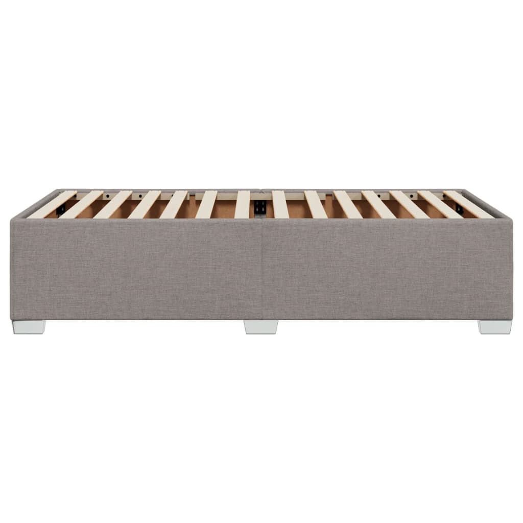 Bettgestell ohne Matratze Taupe 90x190 cm Stoff