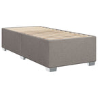 Bettgestell ohne Matratze Taupe 90x200 cm Stoff