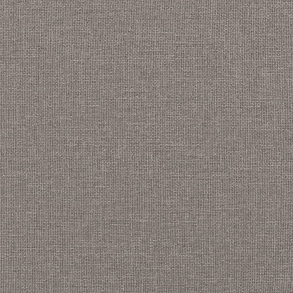 Bettgestell ohne Matratze Taupe 100x200 cm Stoff