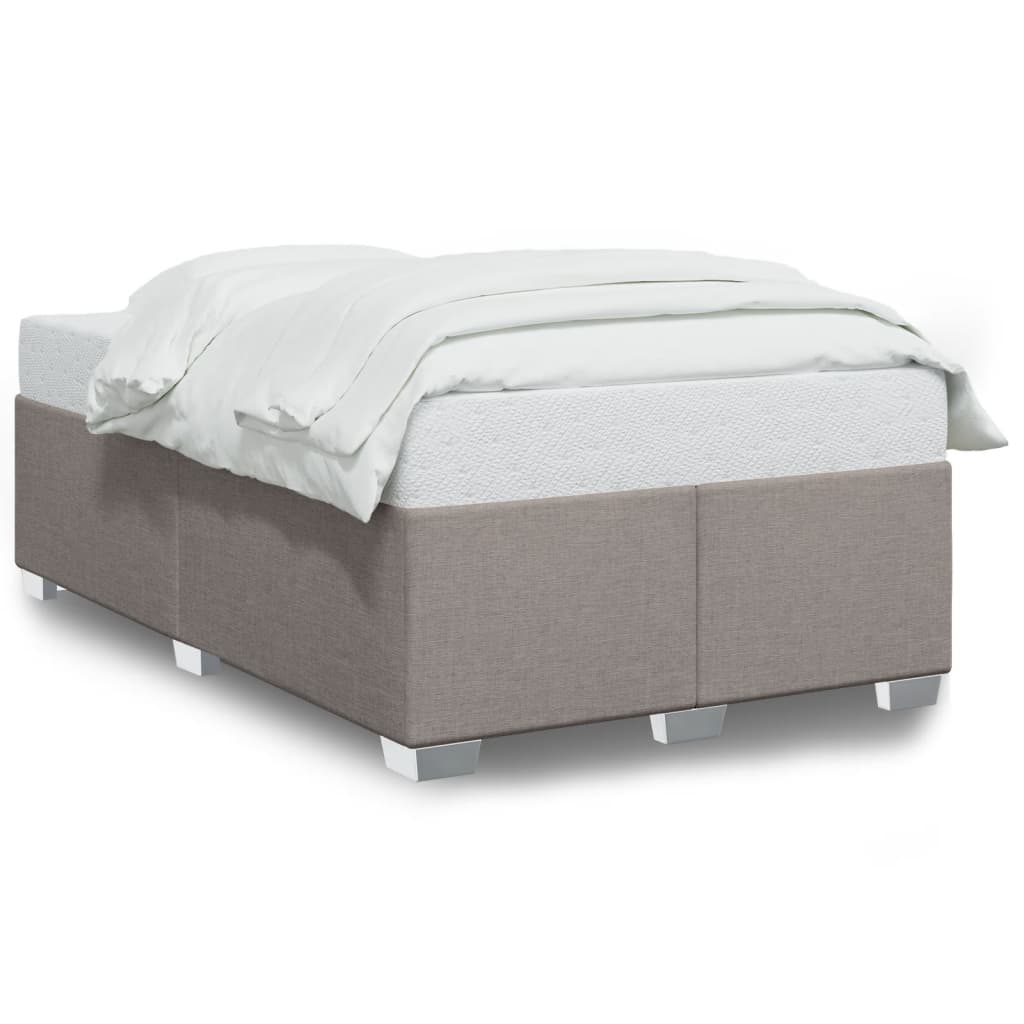 Bettgestell ohne Matratze Taupe 120x200 cm Stoff