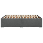 Bettgestell ohne Matratze Dunkelgrau 140x190 cm Stoff