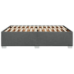 Bettgestell ohne Matratze Dunkelgrau 140x200 cm Stoff