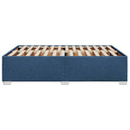 Bettgestell ohne Matratze Blau 160x200 cm Stoff