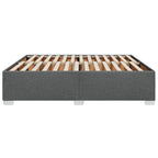 Bettgestell ohne Matratze Dunkelgrau 180x200 cm Stoff