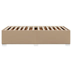 Bettgestell Cappuccino-Braun 80x200 cm Kunstleder