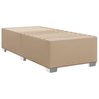 Bettgestell Cappuccino-Braun 90x190 cm Kunstleder