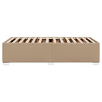 Bettgestell Cappuccino-Braun 100x200 cm Kunstleder