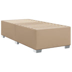 Bettgestell Cappuccino-Braun 100x200 cm Kunstleder