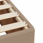 Bettgestell Cappuccino-Braun 100x200 cm Kunstleder