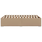 Bettgestell Cappuccino-Braun 120x200 cm Kunstleder