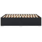 Bettgestell Schwarz 140x190 cm Kunstleder