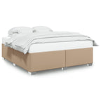 Bettgestell Cappuccino-Braun 200x200 cm Kunstleder