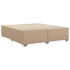 Bettgestell Cappuccino-Braun 200x200 cm Kunstleder