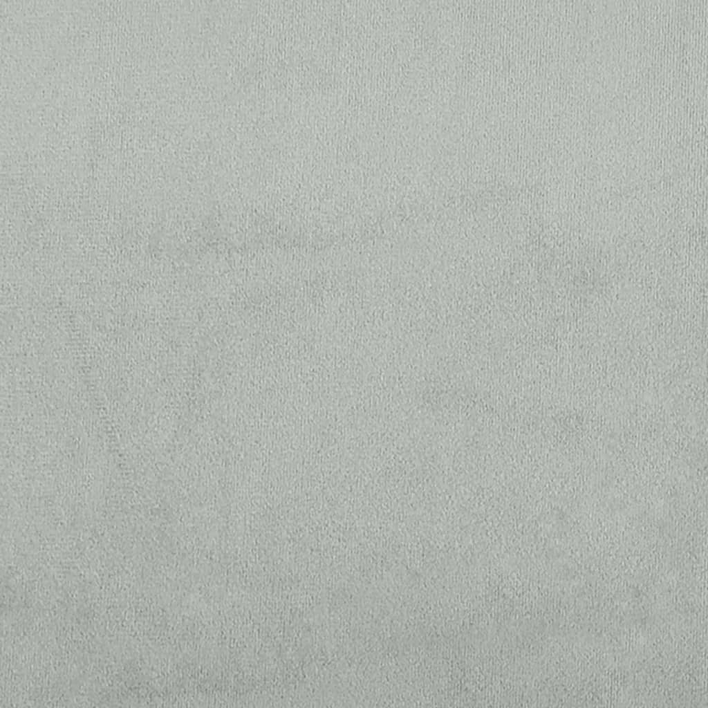 Bettgestell ohne Matratze Hellgrau 100x200 cm Samt
