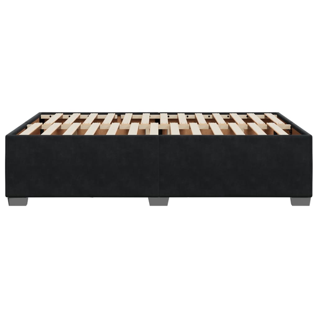 Bettgestell ohne Matratze Schwarz 120x190 cm Samt