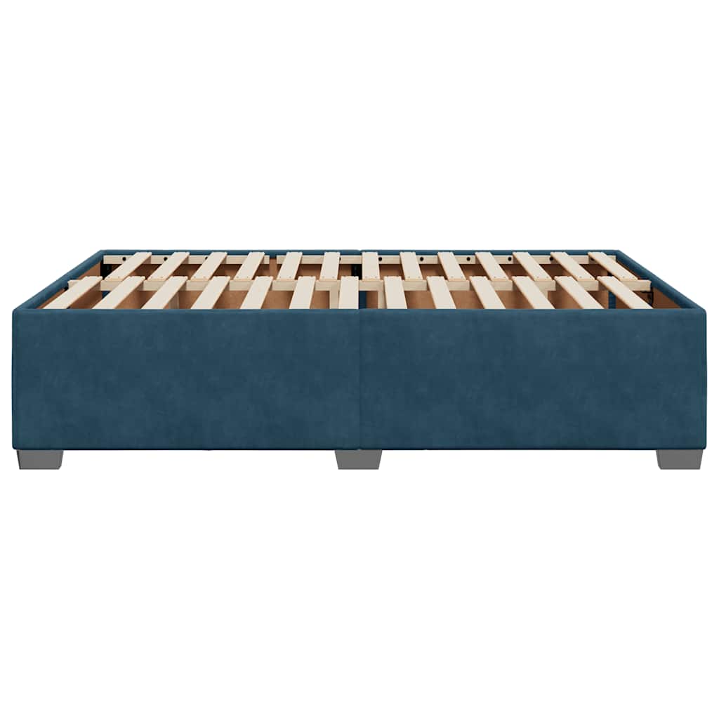 Bettgestell Blau 140x200 cm Samt