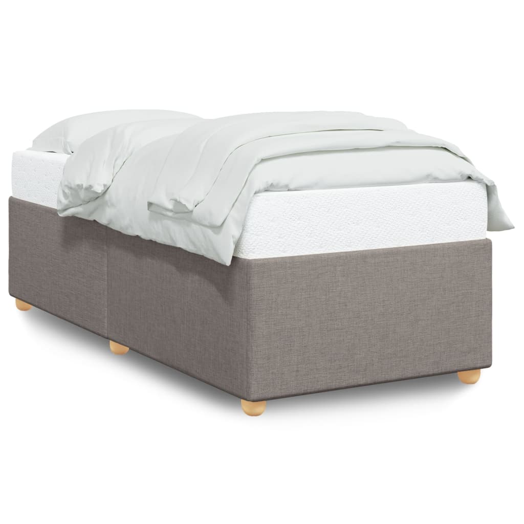 Bettgestell ohne Matratze Taupe 80x200 cm Stoff
