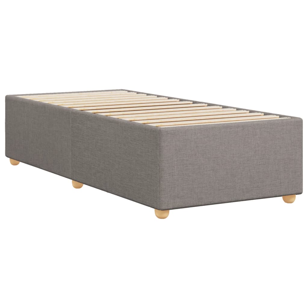 Bettgestell ohne Matratze Taupe 80x200 cm Stoff