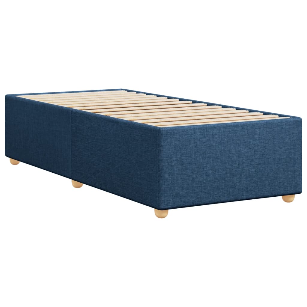 Bettgestell ohne Matratze Blau 80x200 cm Stoff