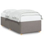 Bettgestell ohne Matratze Taupe 90x190 cm Stoff