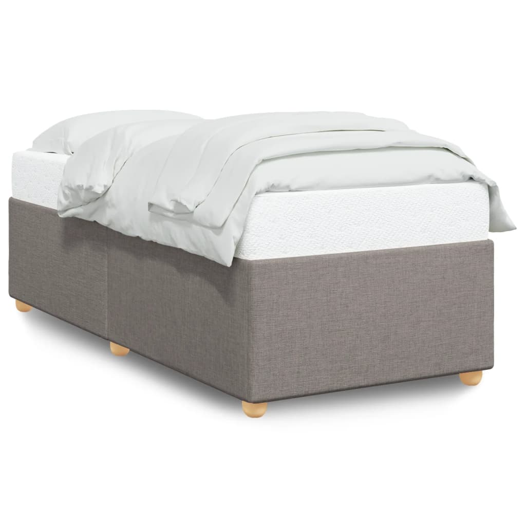 Bettgestell ohne Matratze Taupe 90x190 cm Stoff