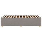 Bettgestell ohne Matratze Taupe 90x190 cm Stoff