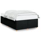 Bettgestell ohne Matratze Schwarz 120x190 cm Stoff