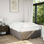 Bettgestell ohne Matratze Taupe 120x190 cm Stoff