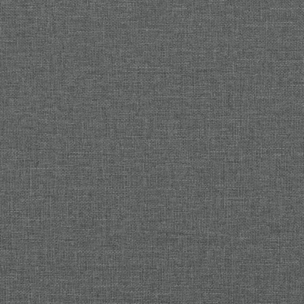Bettgestell ohne Matratze Dunkelgrau 120x200 cm Stoff