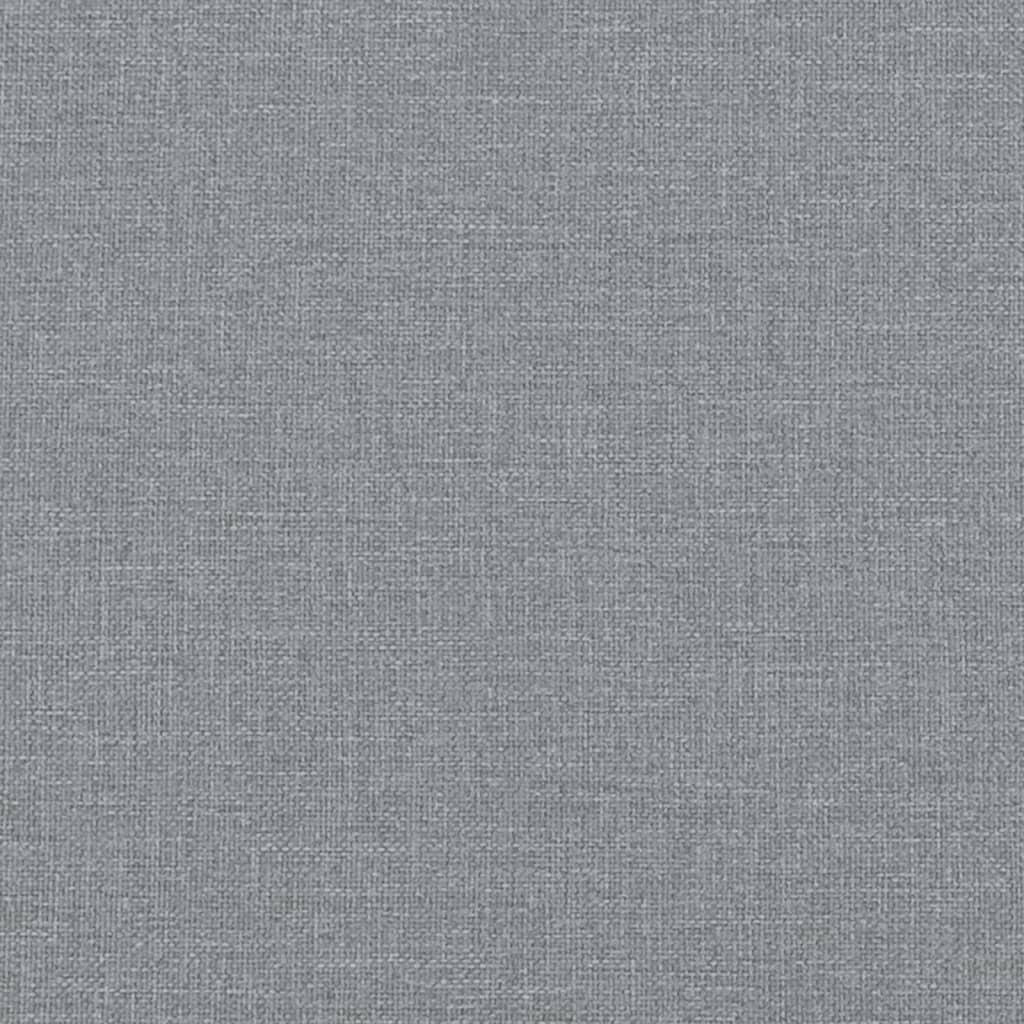 Bettgestell ohne Matratze Hellgrau 140x190 cm Stoff