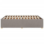 Bettgestell ohne Matratze Taupe 140x190 cm Stoff