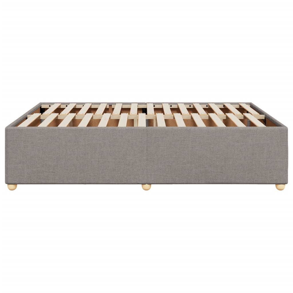 Bettgestell ohne Matratze Taupe 140x190 cm Stoff