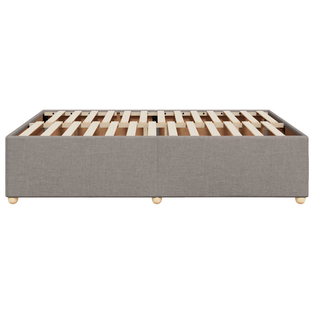 Bettgestell ohne Matratze Taupe 160x200 cm Stoff
