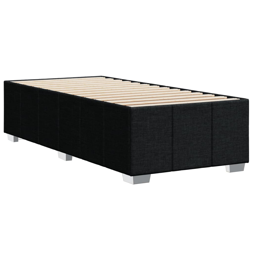 Bettgestell ohne Matratze Schwarz 80x200 cm Stoff