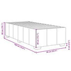Bettgestell ohne Matratze Hellgrau 90x190 cm Stoff
