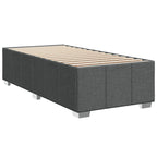 Bettgestell ohne Matratze Dunkelgrau 90x190 cm Stoff