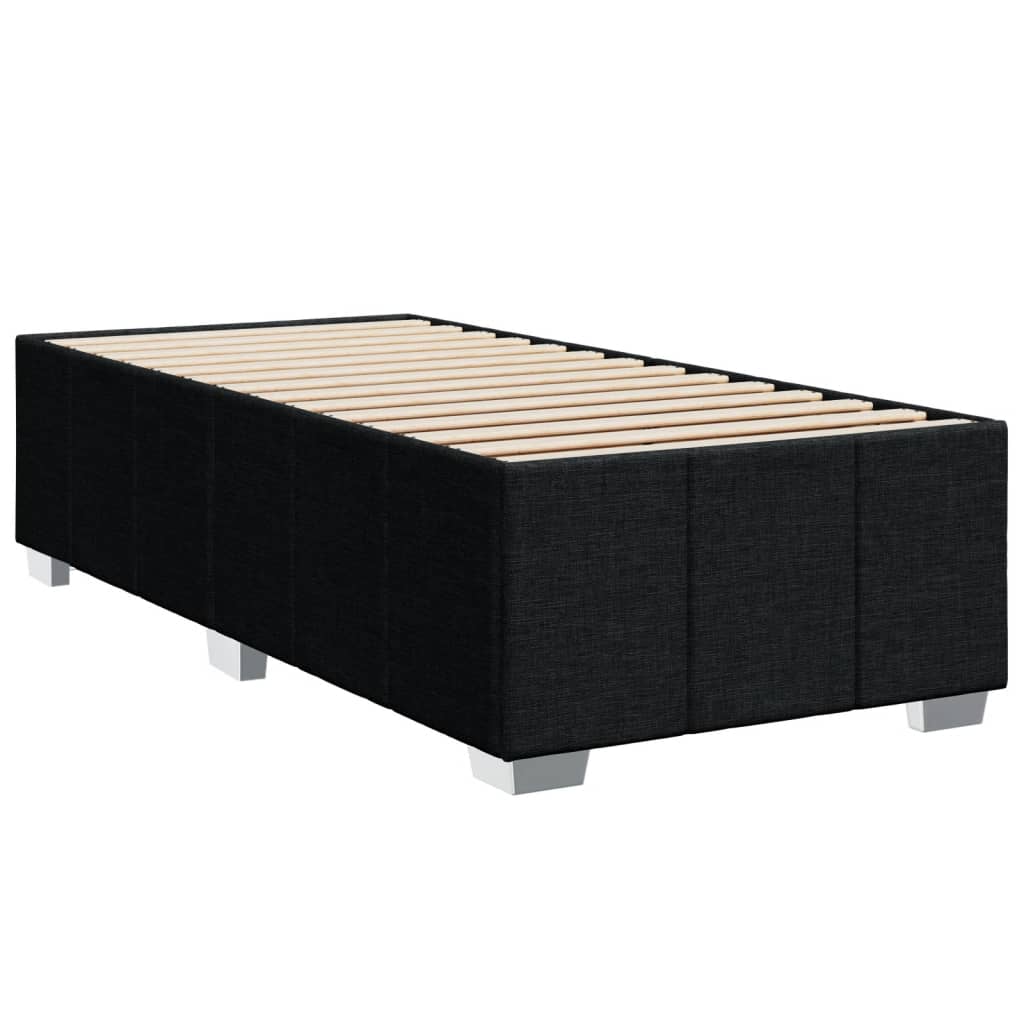 Bettgestell ohne Matratze Schwarz 90x190 cm Stoff