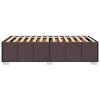 Bettgestell ohne Matratze Dunkelbraun 90x200 cm Stoff